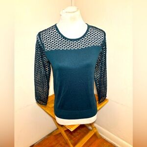 LOFT Lace Sleeve Sweater